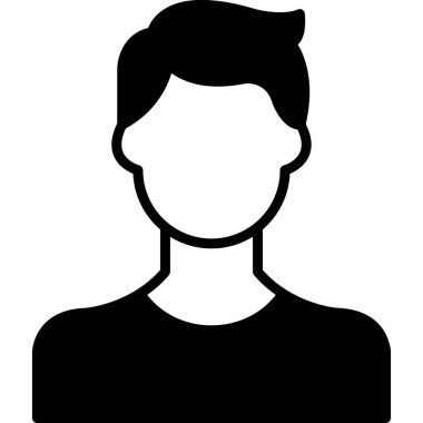 Genç adam avatar karakter vektör illüstrasyon tasarımı