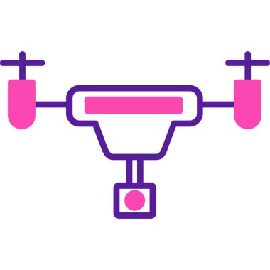 İHA simgesi vektör illüstrasyonu