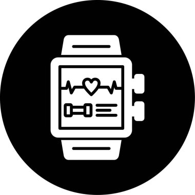 Modern simge saat simgesinin vektör illüstrasyonu