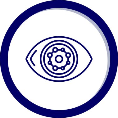 Göz simgesi vektör illüstrasyonu