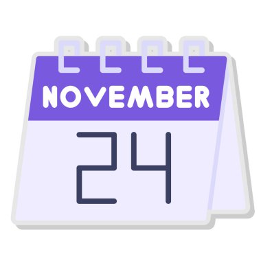 Kasım 27 - Takvim simgesi - Takvim tasarımı