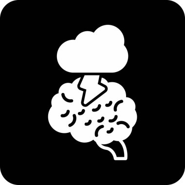 Bulut simgesi vektör illüstrasyonu