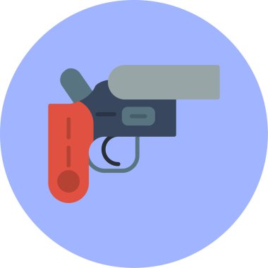 Silah. Web simgesi basit illüstrasyon