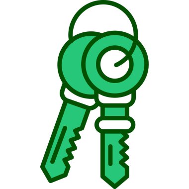 Anahtar. Web simgesi basit illüstrasyon