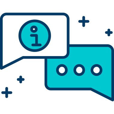 Sohbet simgesi vektör illüstrasyonu