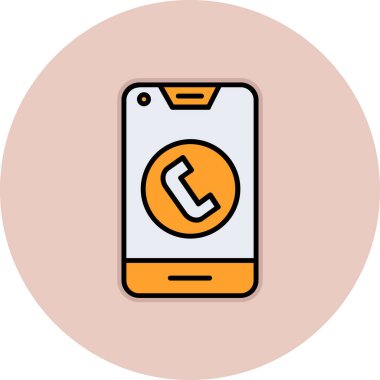 - Telefon. Web simgesi basit illüstrasyon