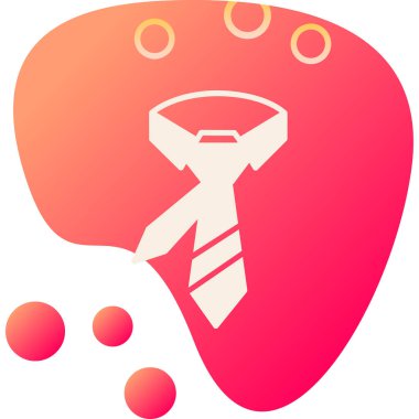 Maskeli bir adamın kırmızı ikonunun vektör çizimi