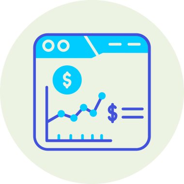 business graph vektör simgesi modern basit vektör