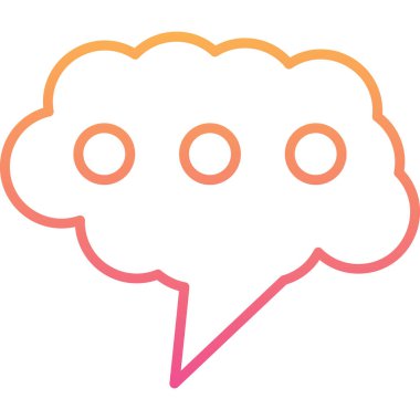 Konuşma baloncukları ikon vektör çizimi