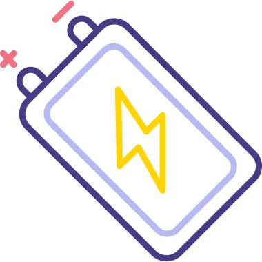 Elektrik simgesinin vektör illüstrasyonu