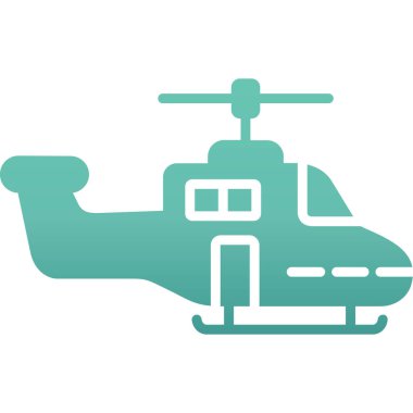 Modern b 'nin vektör çizimi ikon helikopter eksikliği