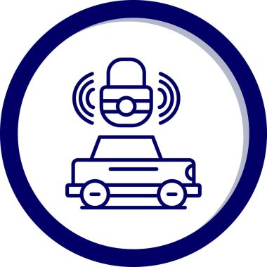 - Araba. Web simgesi basit tasarım