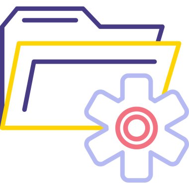 klasörün vektör çizimi