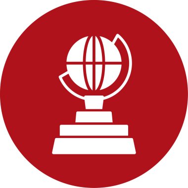 dünya ikonu, modern tasarım illüstrasyonu