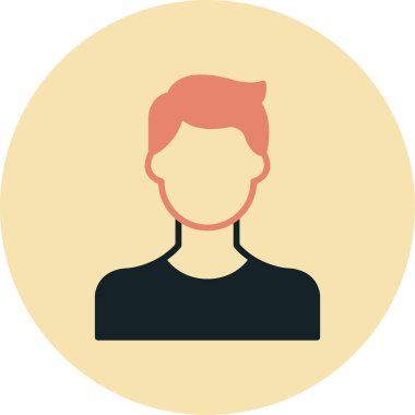 man simgesi vektör illüstrasyonu