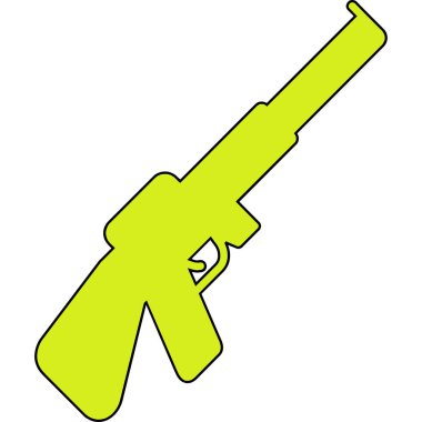 Silah. Web simgesi basit illüstrasyon