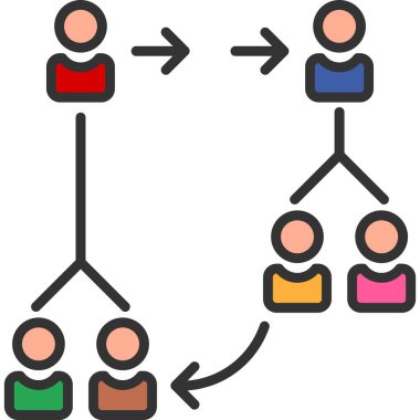 Sosyal ortam simgesi vektör illüstrasyonu