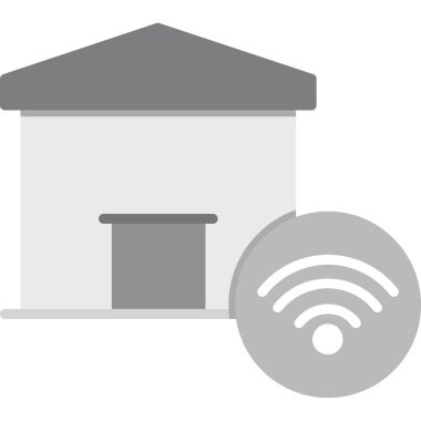 Eve. Web simgesi basit illüstrasyon