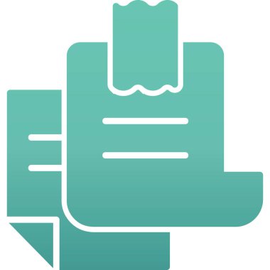 kağıt simgesi vektör illüstrasyonu