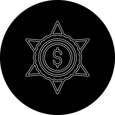 Bozuk para simgesinin vektör illüstrasyonu