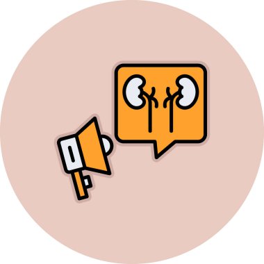 İnsan organı ikonu vektör illüstrasyonu