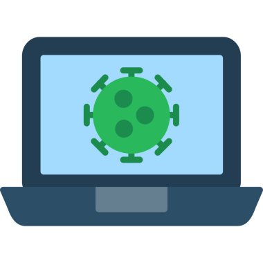 İnternet ağı düz renkli simge.