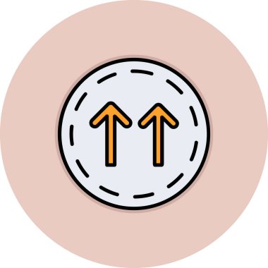 ok simgesi vektör illüstrasyonu