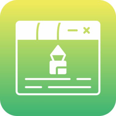 Benzersiz Gazete Vektörü Glyph Simgesi