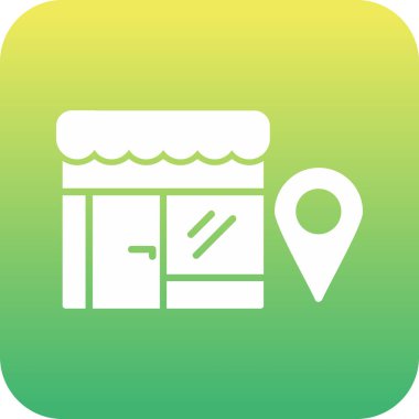 eşsiz konum vektör çizgisi simgesi