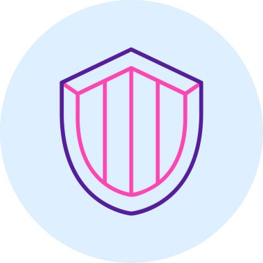 Kalkan. Web simgesi basit illüstrasyon