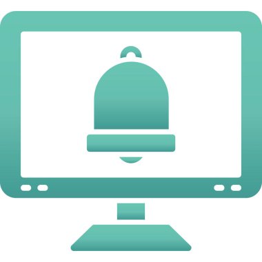 Dizüstü bilgisayar simgesi vektör çizimi