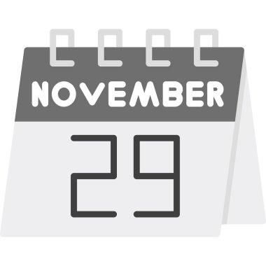 Kasım 20. Simge - vektör illüstrasyon tasarımı