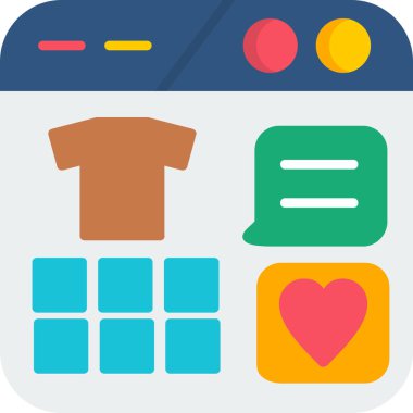 mobil uygulamalar düz simge, vektör illüstrasyonu, 10 PS