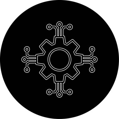 Çip. Web simgesi basit illüstrasyon