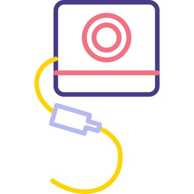 dizüstü bilgisayar simgesi. özet çizimi