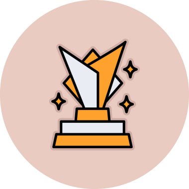 kupa ikonu vektör illüstrasyonu