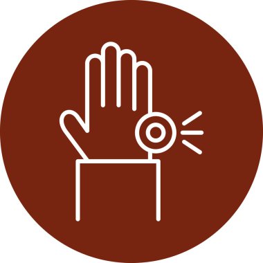 el simgesi vektör illüstrasyonu