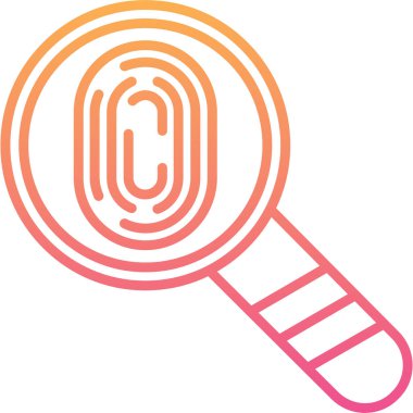 Büyütme cam simgesi vektör illüstrasyonu