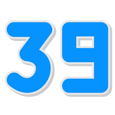 9 numara - 3D illüstrasyon