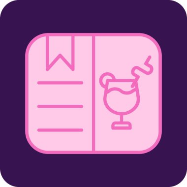 Şirin pembe bir karikatürün vektör çizimi