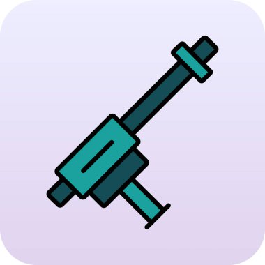 Çekiç ve çivi rengi karalama vektörü simgesi