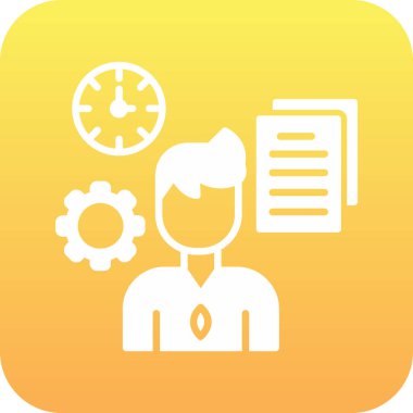 İş ikonu. vektör illüstrasyonu