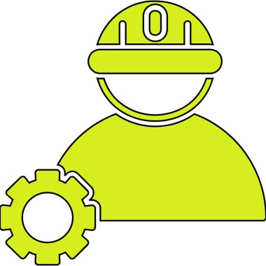 dişli başlık simgesi vektör illüstrasyonu