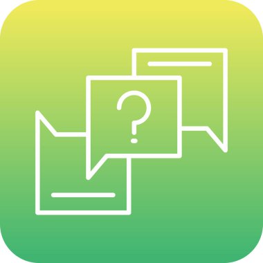 vektör Sohbeti düz biçim simgesi