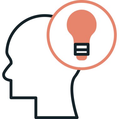 Ampul. Web simgesi basit illüstrasyon