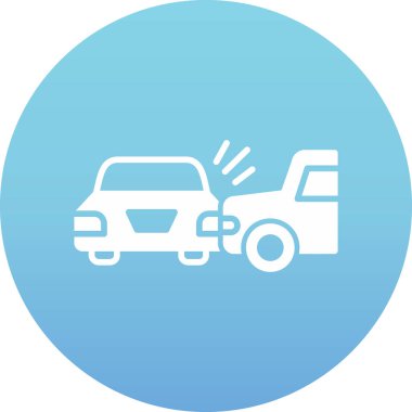 kaza simgesi, vektör illüstrasyonu