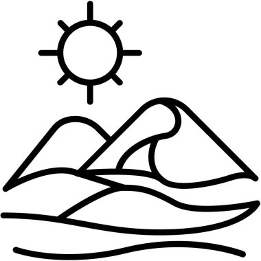 Yaz tatili ikonu yaz kategorisinde