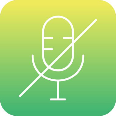 mikrofon simgesi vektör illüstrasyonu