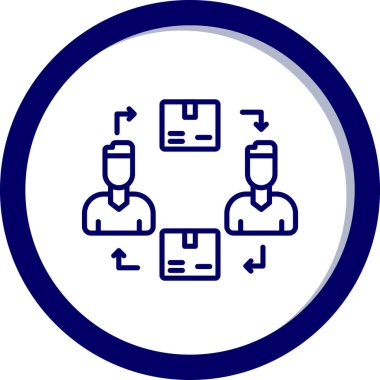 İş ve finans simgesinin vektör illüstrasyonu