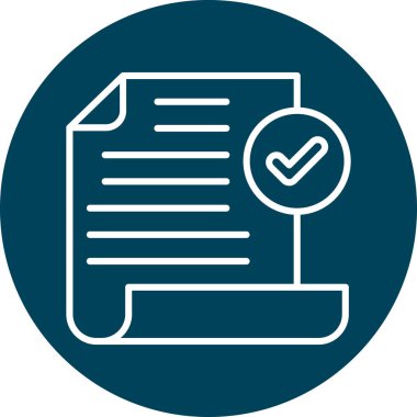 Kontrol listesi vektör simgesi modern basit tasarım illüstrasyonu